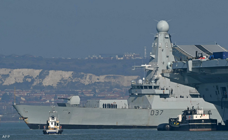 A brit haditengerészet HMS Duncan nevű légvédelmi rombolója 2026. március 4-én