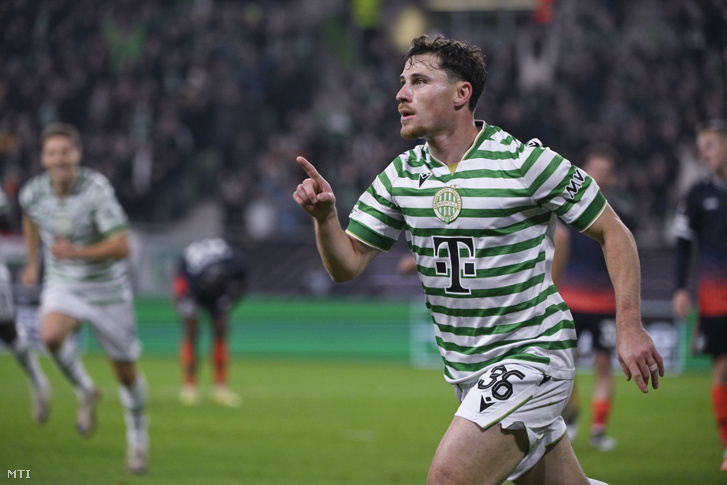 Gabi Kanichowsky, a Ferencváros gólszerzője a labdarúgó Európa-liga alapszakaszának 4. fordulójában játszott Ferencvárosi TC - Ludogorec mérkőzésen a Groupama Arénában 2025. november 6-án