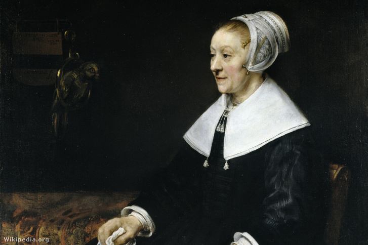 Rembrandt 1657-ben festett Catrina Hooghsaet portréja