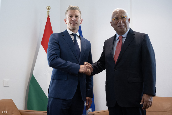 Magyar Péter és António Costa