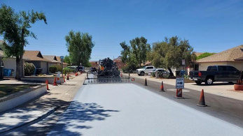 Ügyes trükkel csökkentik az utak hőmérsékletét Arizonában