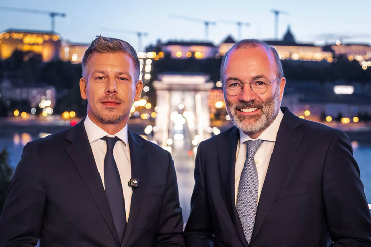 Magyar Péter és Manfred Weber