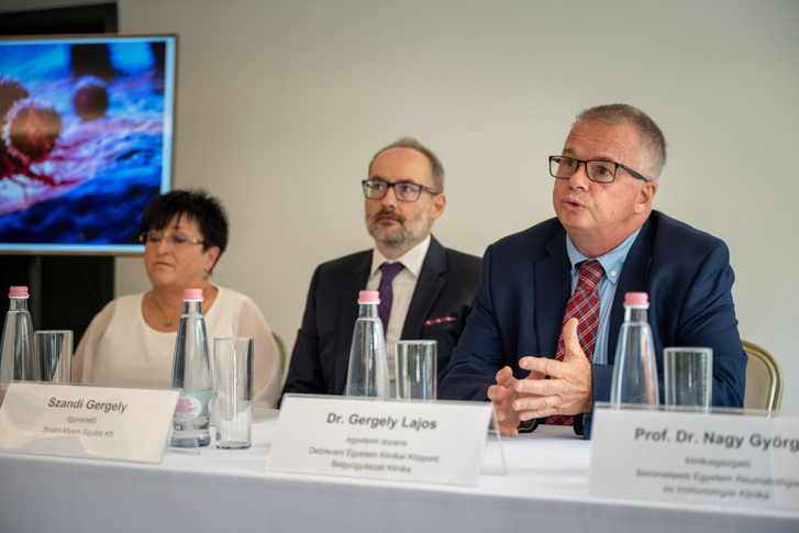 Dr. Palya Lilla (BMS), Szandi Gergely (BMS) és Dr. Gergely Lajos (Debreceni Egyetem)
