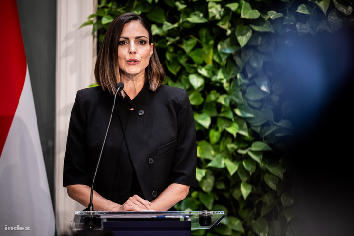 Köböl Anita a kormányzati sajtótájékoztatón 2026. szeptember 3-án