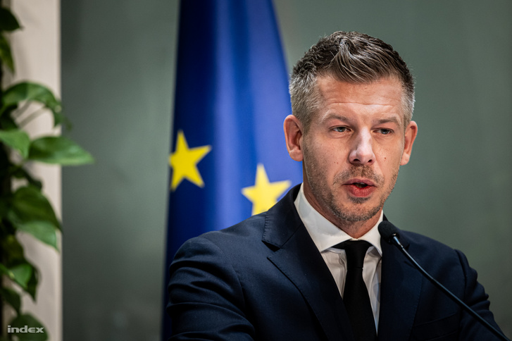 Magyar Péter a kormányzati sajtótájékoztatón 2026. szeptember 3-án