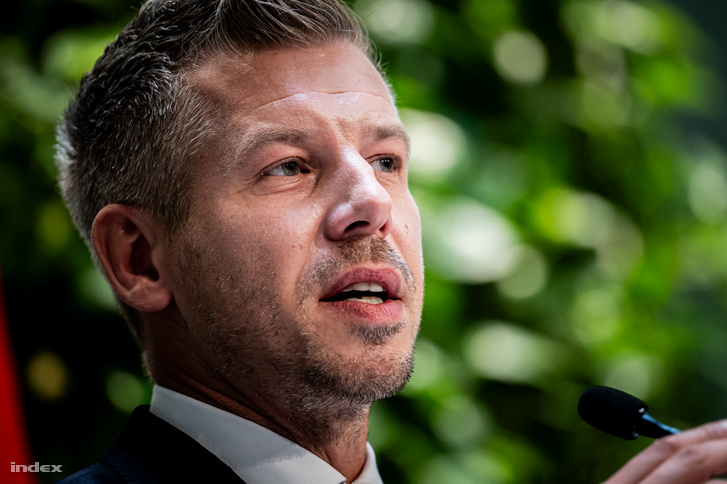 Magyar Péter a kormányzati sajtótájékoztatón 2026. szeptember 3-án