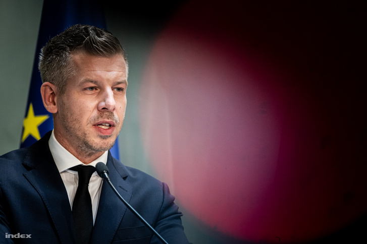 Magyar Péter a kormányzati sajtótájékoztatón 2026. szeptember 3-án