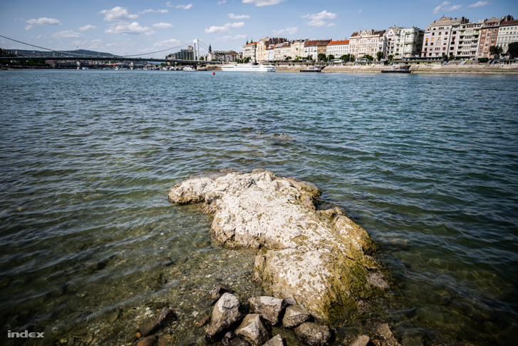 A Duna alacsony vízállása 2026. július 20-án