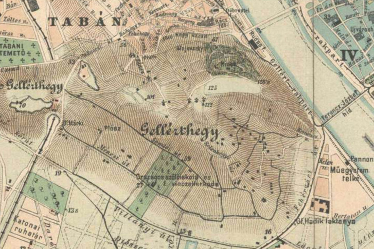 1903-as térkép a területről