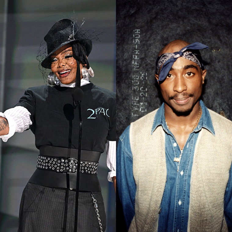 Tupac Shakur és Janet JacksonA '90-es évek elején Tupac Shakur és Janet Jackson együtt forgatták a Poetic Justice című romantikus filmet, amelynek kapcsán egy különös pletyka is szárnyra kapott