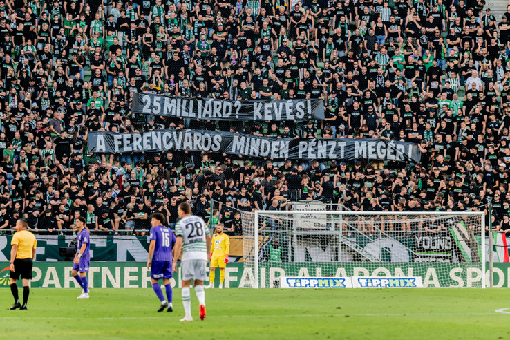A Ferencváros egyik főszponzora teljes mértékben elhatárolódik a derbin kifeszített FTC-s molinóktól