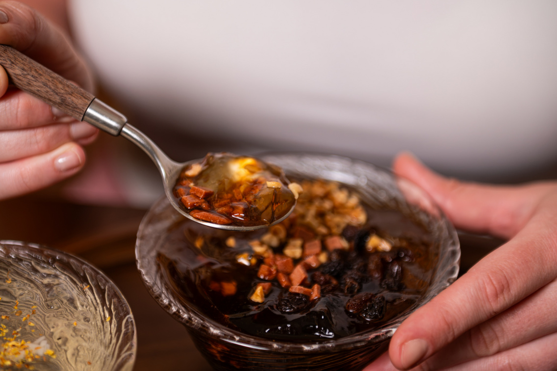 Classic brown sugar ice jelly