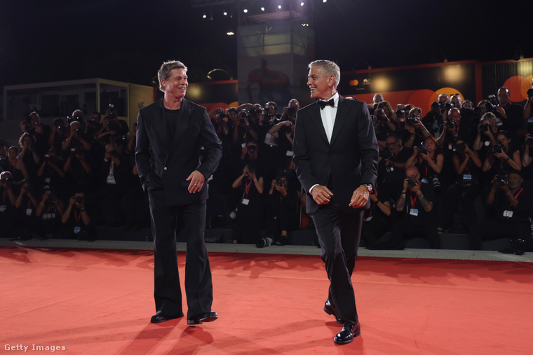 Brad Pitt és George Clooney 2024-ben együtt jelent meg a 81. Velencei Nemzetközi Filmfesztiválon, mivel itt mutatták be közös filmjüket. (Fotó: Getty Images)