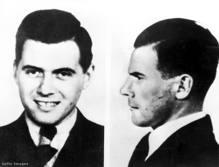Josef Mengele náci orvos portréi szemből és profilból