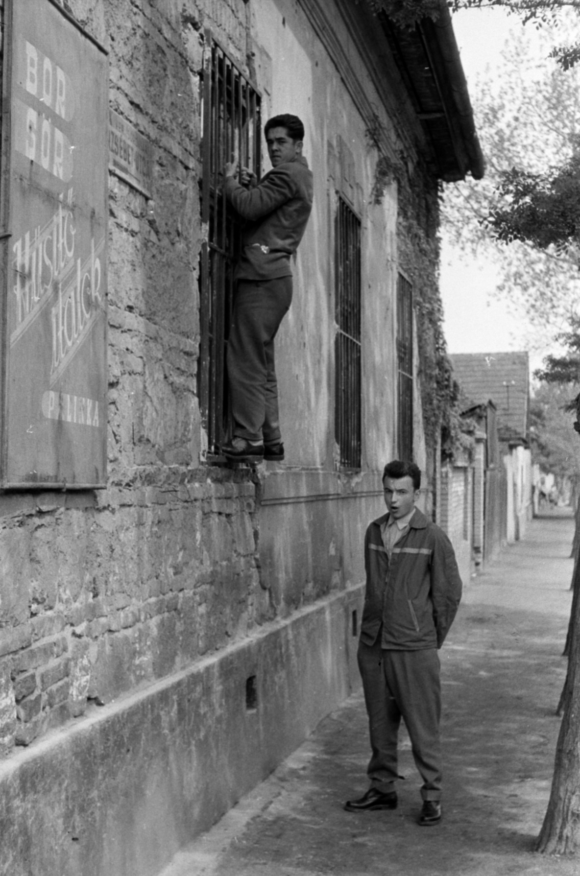 Erzsébet utca, a Szitás utca 73. számú ház mellett, 1963