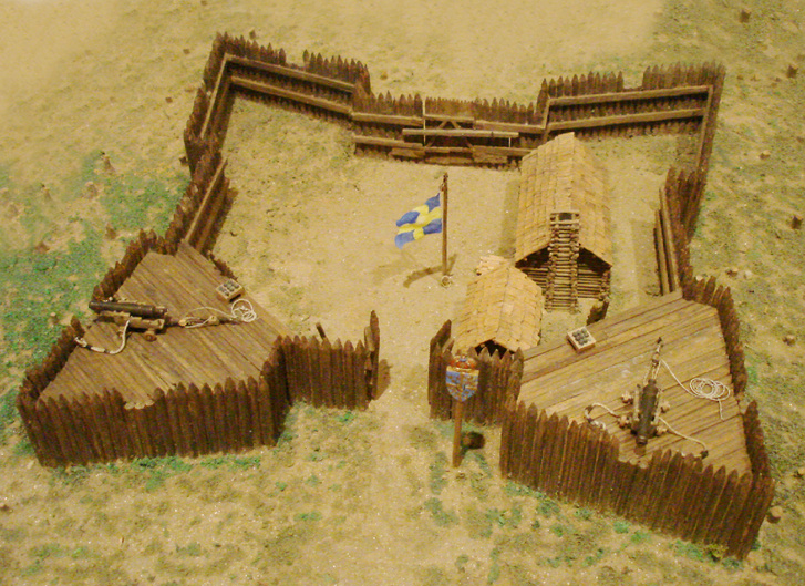 Fort Christina makettje