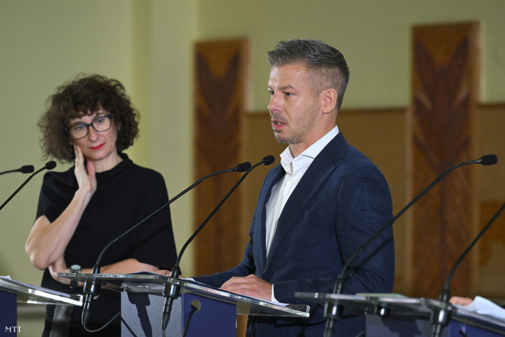 Gyurkó Szilvia és Magyar Péter