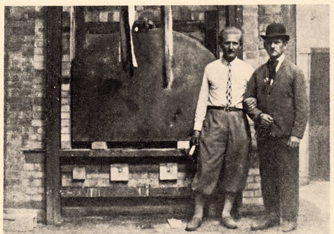 Perczel József és Wenlandt német kemenceépítő, 1925