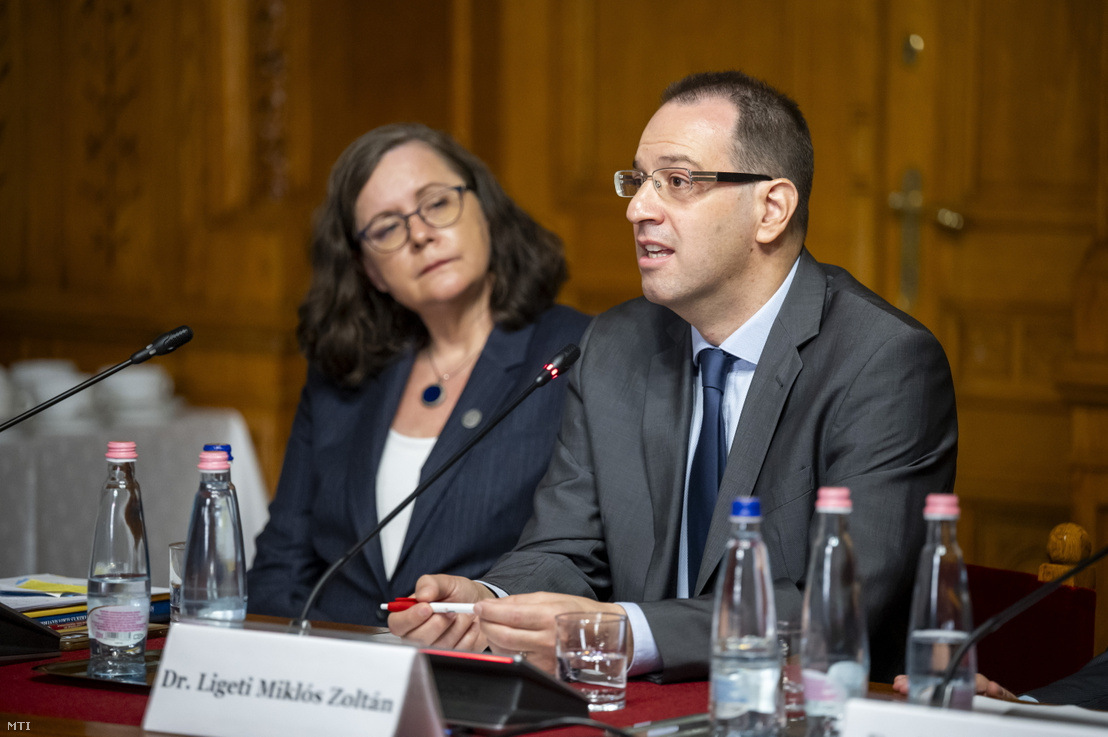 Az Alkotmánybíróság új tagjának jelölt Ligeti Miklós az Országgyűlés Igazságügyi és Alkotmányügyi Bizottságának ülésén 2026. szeptember 14-én