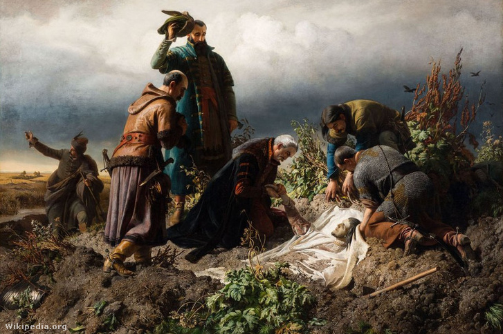 Székely Bertalan: II. Lajos holttestének megtalálása