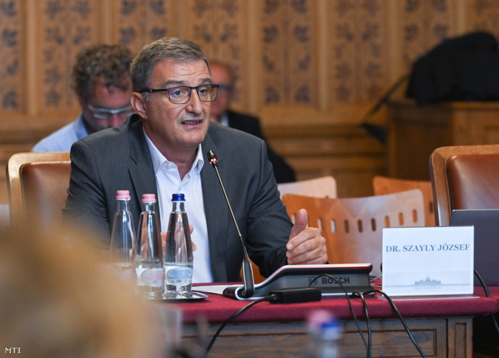 A Médiatanács elnöki tisztségére pályázó Szayly József rádiós szakember az Országgyűlés Médiatanács elnökét és tagjait jelölő eseti bizottságának ülésén az Országház Széll Kálmán termében 2026. szeptember 17-én