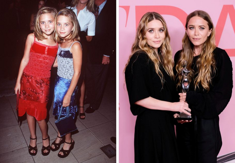 Mary-Kate és Ashley OlsenMary-Kate és Ashley Olsen gyerekként szinte elválaszthatatlanok voltak egymástól a képernyőn