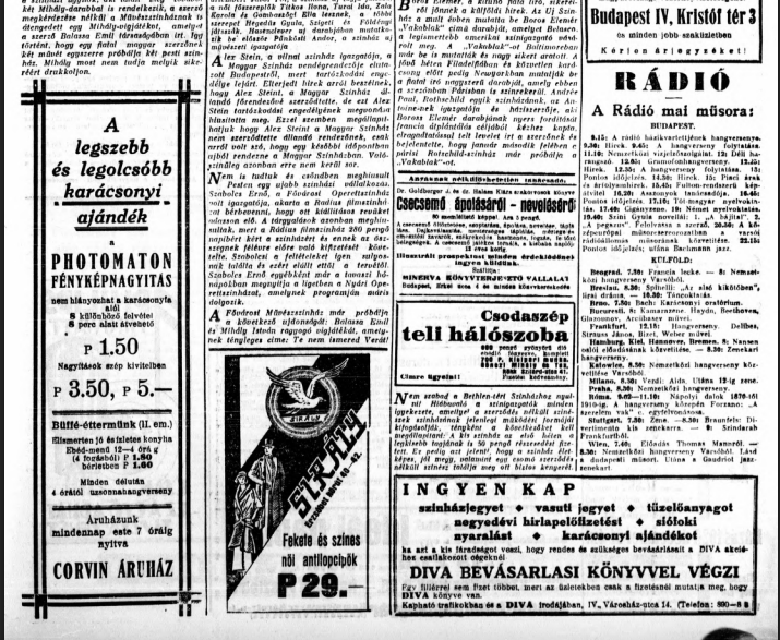 A Photomaton reklámja 1929-ben
