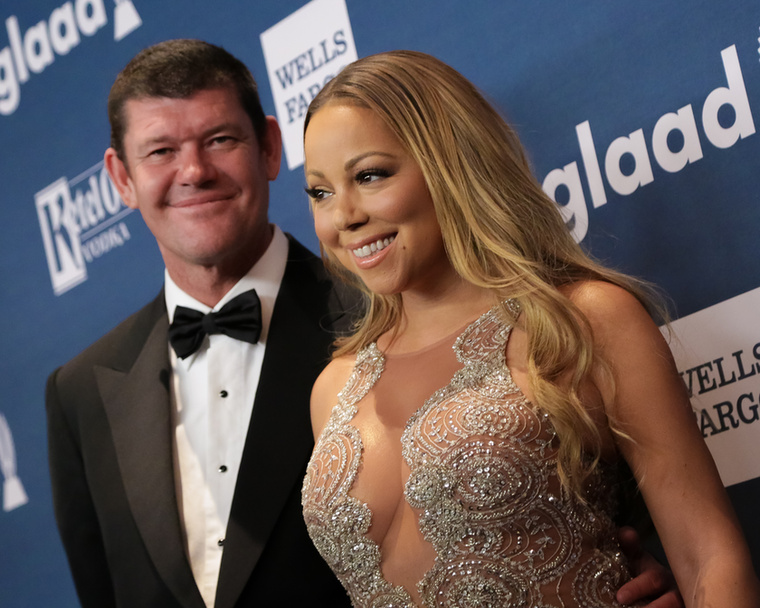 Mariah Carey és James PackerMariah Carey és James Packer ausztrál milliárdos 2014-ben találkoztak, 2016 januárjában pedig eljegyezték egymást