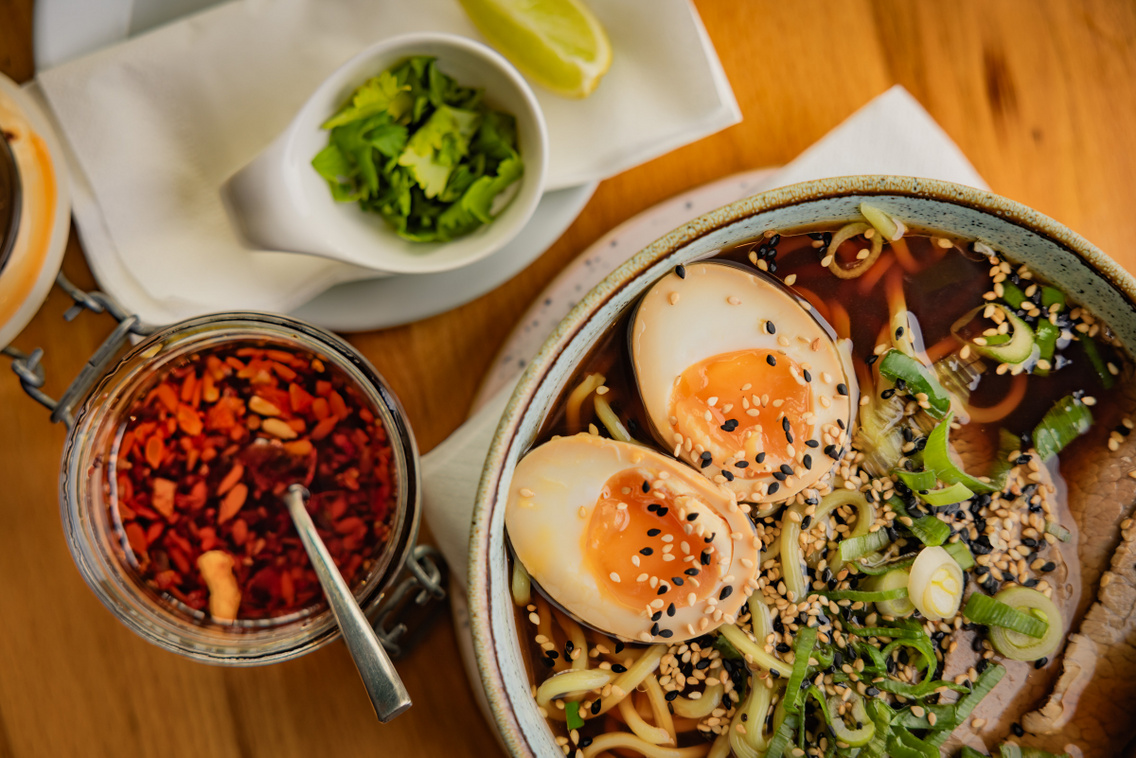 Marhahúsos shoyu ramen