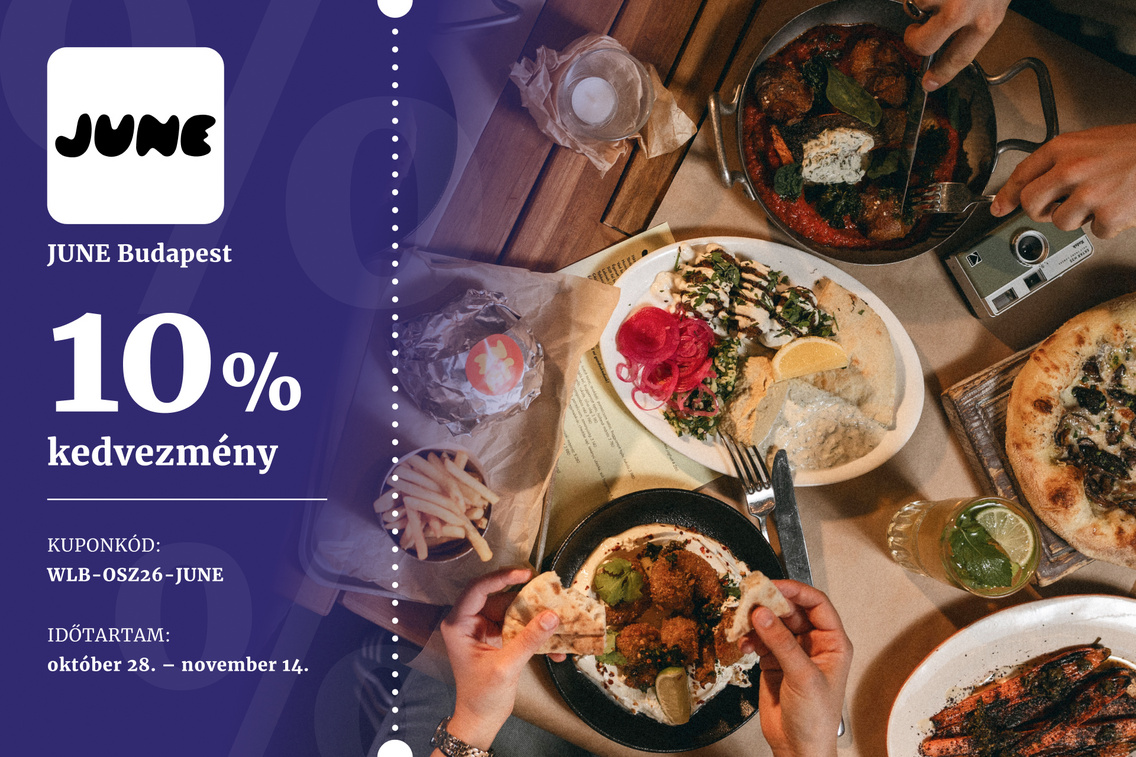 JUNE Budapest kupon