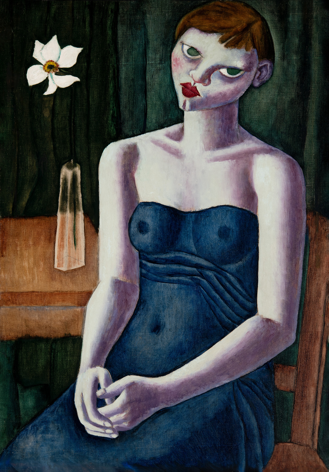 Kiss Vilma: Leány nárcisszal (1927 körül)