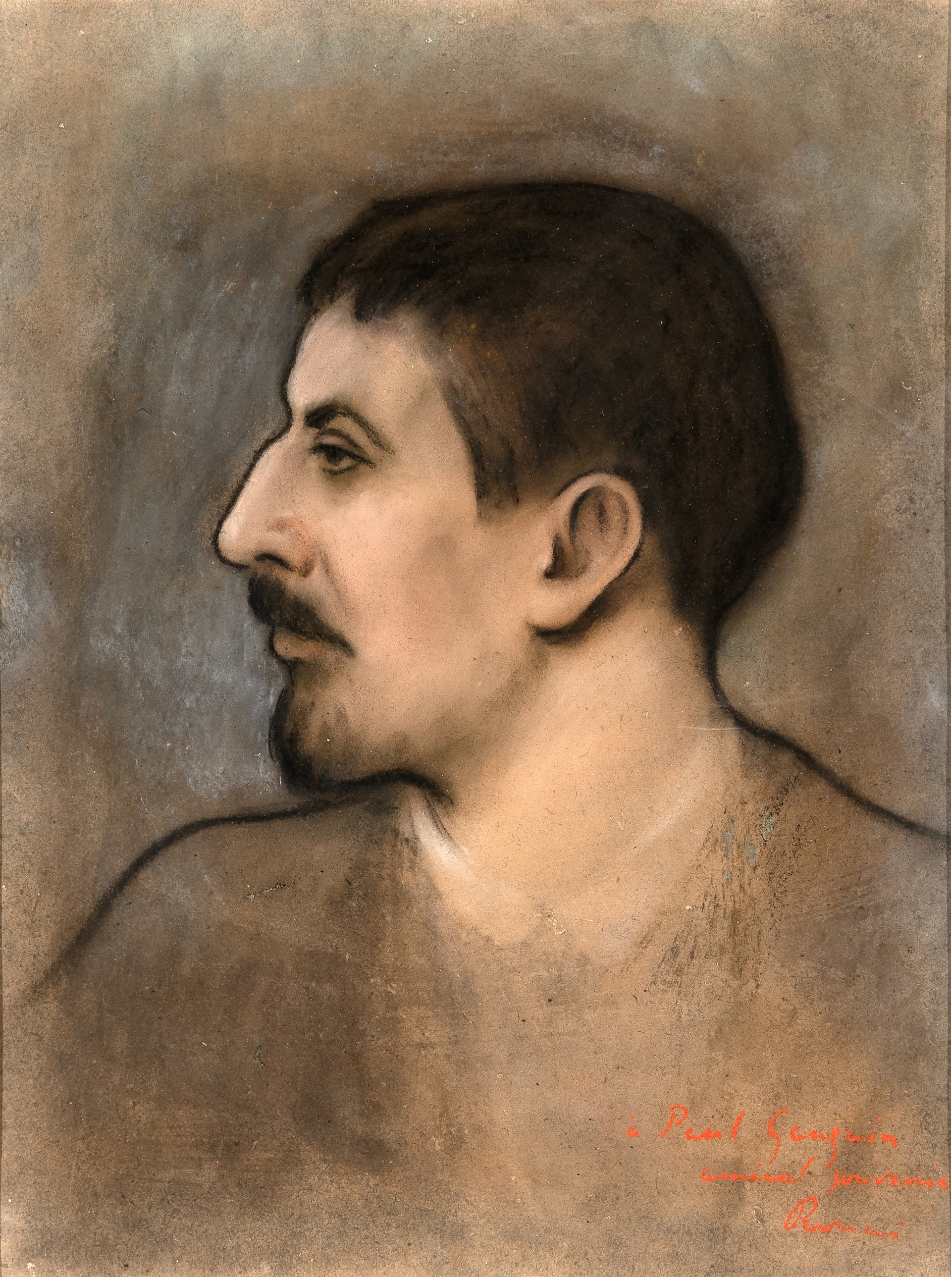 Rippl-Rónai József: Paul Gauguin profilból, 1894 körül