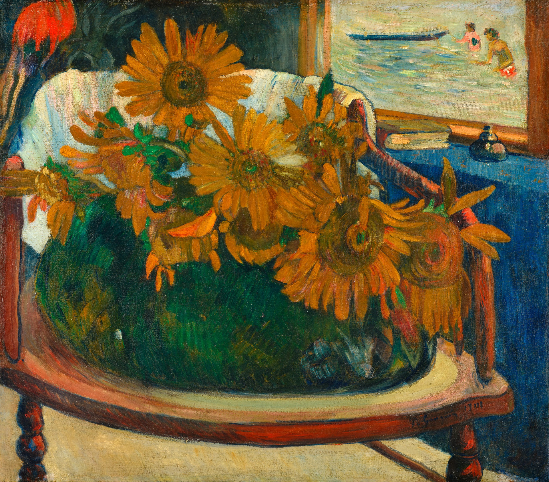 Paul Gauguin: Napraforgók a karosszéken, 1901, Sammlung Emil Bührle, Zürich