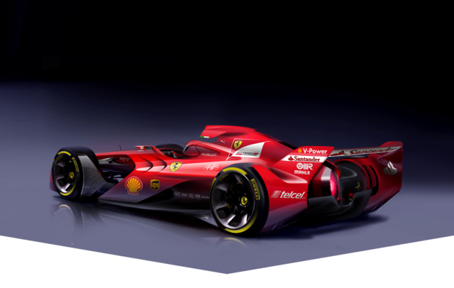 A jövő Ferrarija hátulról