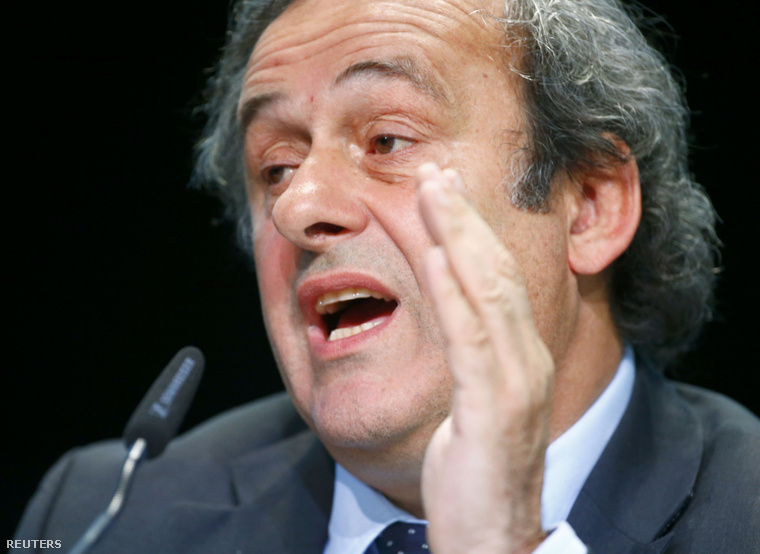 Michel Platini a csütörtöki sajtótájékoztatón