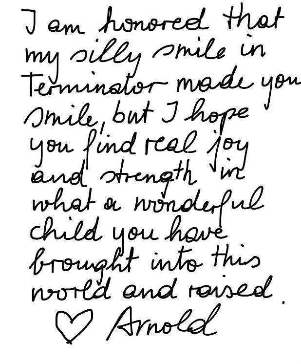 Arnonld-Schwarzenegger-Letter