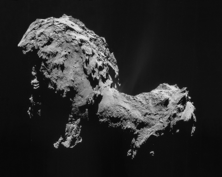 Comet 67P on 19 September 2014 NavCam mosaic