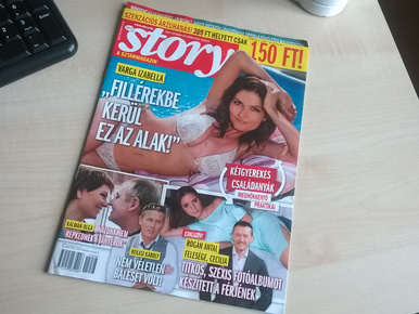 Rendkívüli lapszemle: bikinis Varga Izabella a Story címlapján!