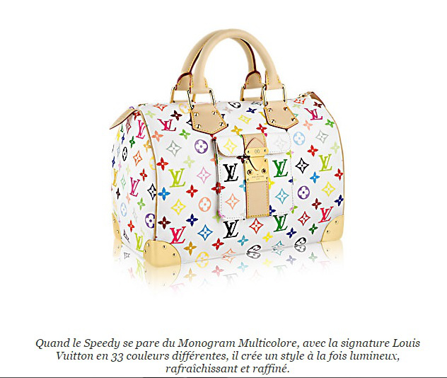 A Louis Vuitton honlapján most még 2350 euróért kínálják a multicolor Speedy-bag-et. Az 726 ezer forint. És már rég kiment a divatból.