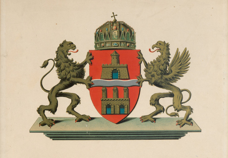 Budapest első címere 1872-ből