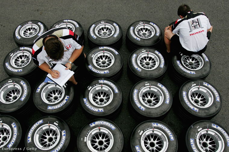 A Michelin F1-gumijai 2005-ben