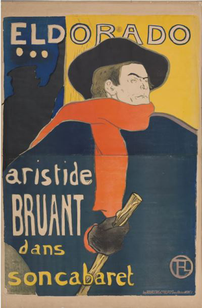 Toulouse-Lautrec - Eldorado, Aristide Bruant, 1892