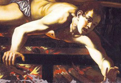 Caravaggio: Szt. Lőrinc mártíromsága