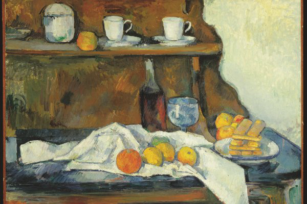 Paul Cézanne: A tálaló (Szépűvészeti Múzeum) - részlet