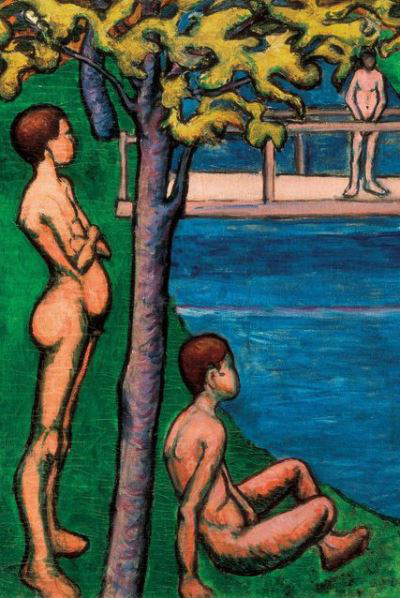 Tihanyi Lajos: Fürdőzők (1907) részlet
