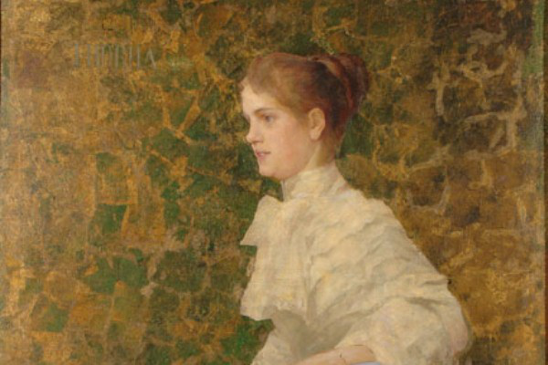 Thorma János: Bilcz Irén portréja (1892) - részlet