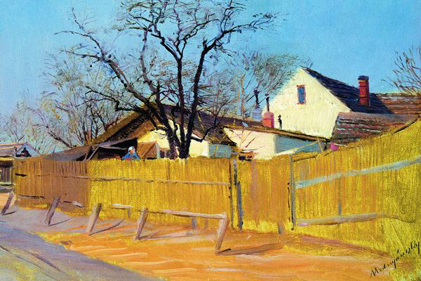Mednyánszky László: Téli utca (1890-es évek első fele)