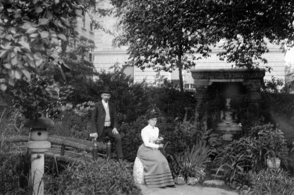 Hopp Ferenc Andrássy úti kertje az 1900-as évek elején