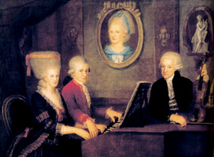 Mozart család (Johann Nepomuk della Croce, 1781)