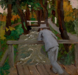 Ferenczy Károly: Ember a hídon (1912)